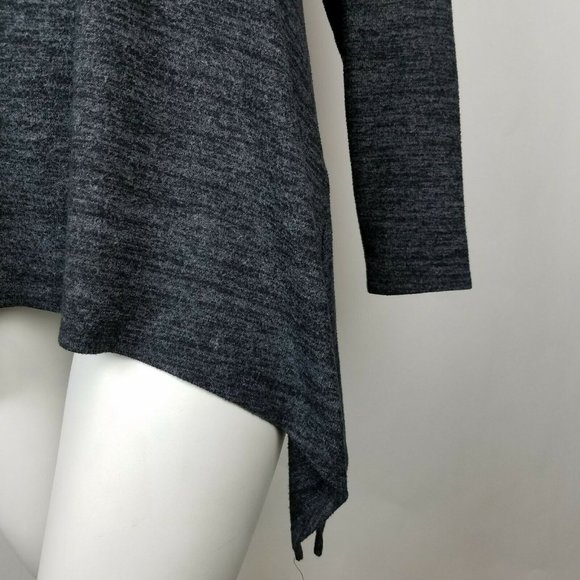 Torrid Womens Tee Super Soft Plush Lattice Back Black/Gray Size 3X - Picture 7 of 8